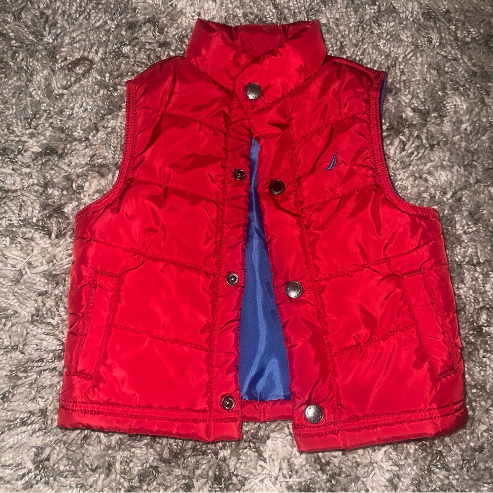 Child’s Nautica Red and Blue Puffer Vest